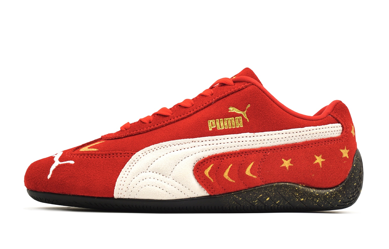 

Speedcat Go Auspicious Clouds, гоночные туфли, тонкая подошва, амортизация, низкие, повседневные, unisex,, золотой PUMA, красный