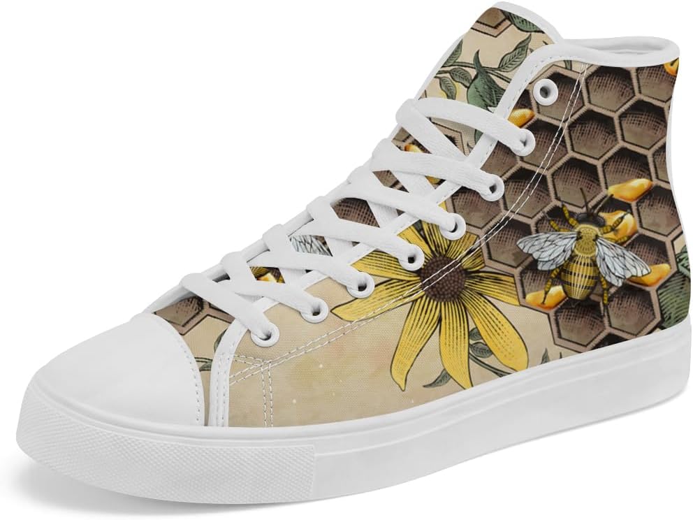 

Кеды Chebing Bee высокие на шнуровке из холщовой ткани, повседневная обувь для мужчин и женщин, 612 Brown