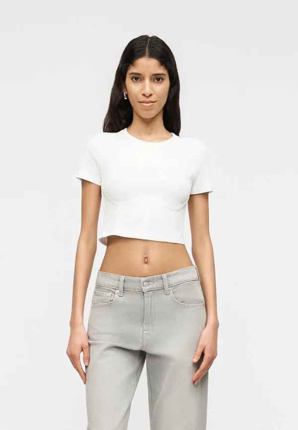 

Базовая футболка veduta Pinko, Bianco, Розовый, Базовая футболка veduta Pinko, Bianco