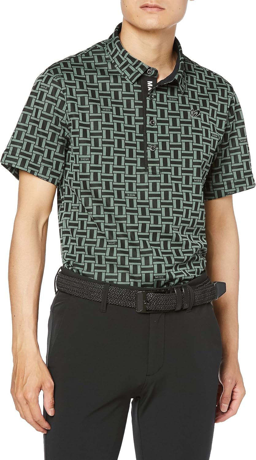 

Мужская поло-рубашка с коротким рукавом Master Bunny Edition (клетчатый принт, ECOPET: переработанный материал) / для гольфа / 758-3160503, хаки