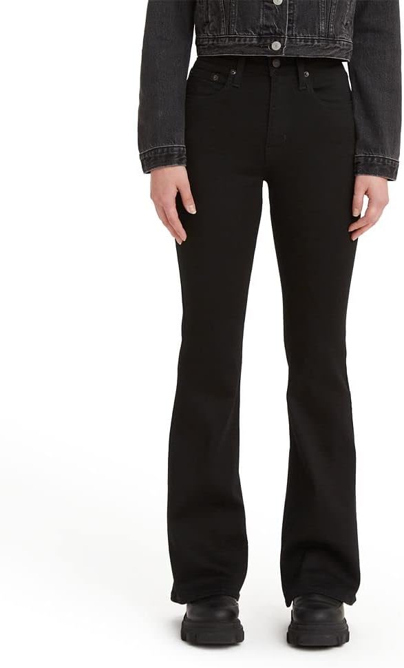 

Женские джинсы Levi's 726 с высокой талией и клешем (также доступны в размере Plus), Soft Black