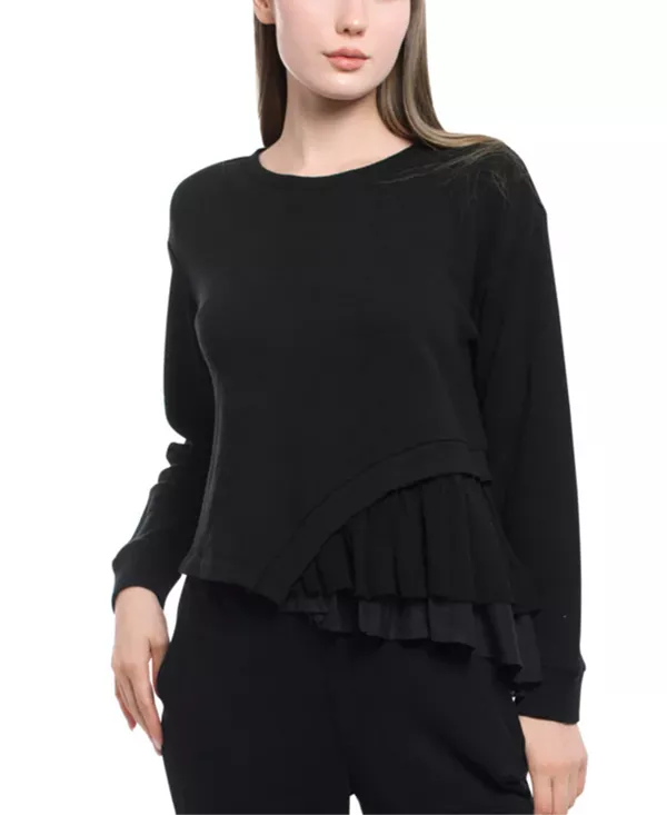 

Свитшот в стиле микс-медиа Wilt Clothing, черный