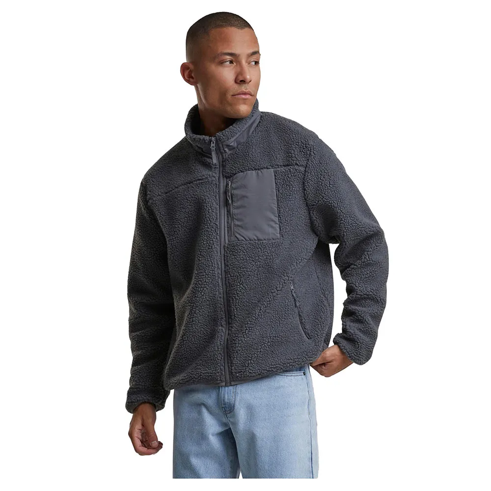 

Куртка Urban Classics Teddy With Stand Up Collar, серый