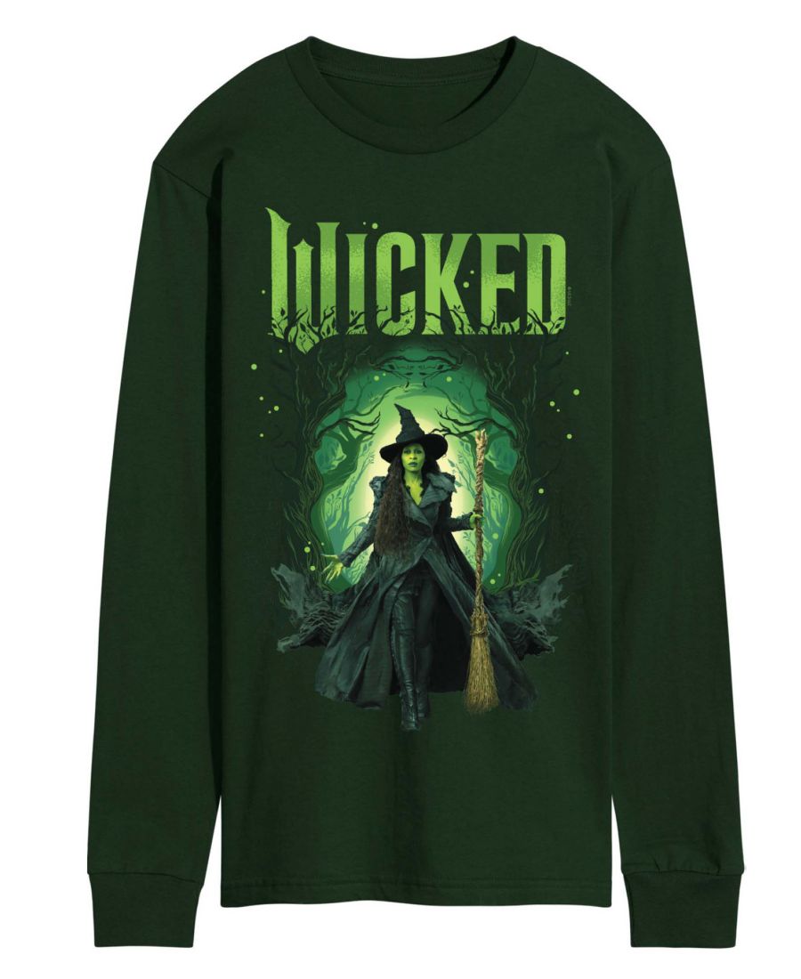 

Мужская футболка с длинными рукавами Wicked Part 2 с графическим принтом Лес Эльфабы AIRWAVES, Green, Зеленый, Мужская футболка с длинными рукавами Wicked Part 2 с графическим принтом Лес Эльфабы AIRWAVES, Green