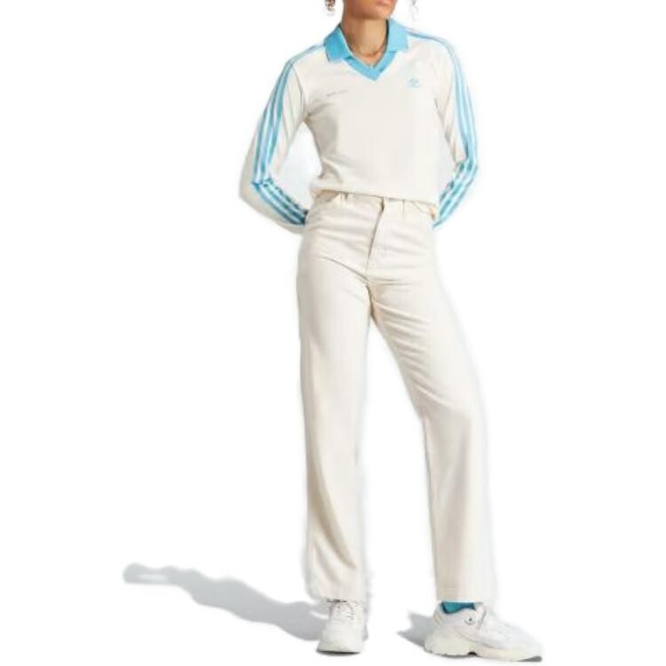 Футболка Sporty & Rich X Sporty & Rich Co-branded SS23 женская белая Adidas Originals — фото 3