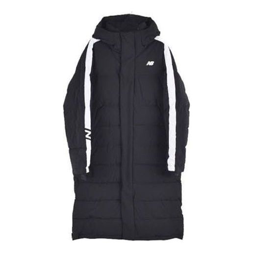 

Куртка New Balance Casual Long Padding Jacket 'Black White', черный