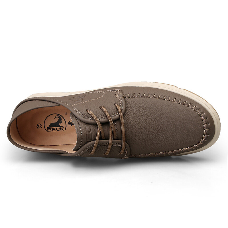 Туфли мужские Men"s Casual Men Low-Top Beck, хаки — фото 4