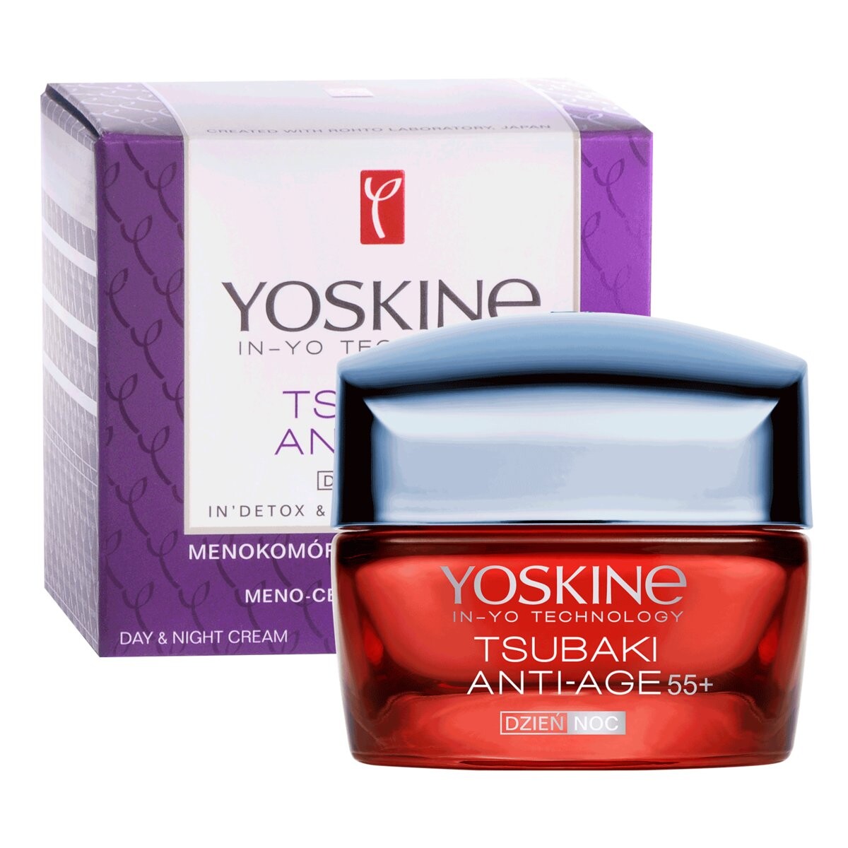 

Yoskine, Tsubaki Anti-Age, Крем для лица против морщин на день и ночь 55+, 50мл