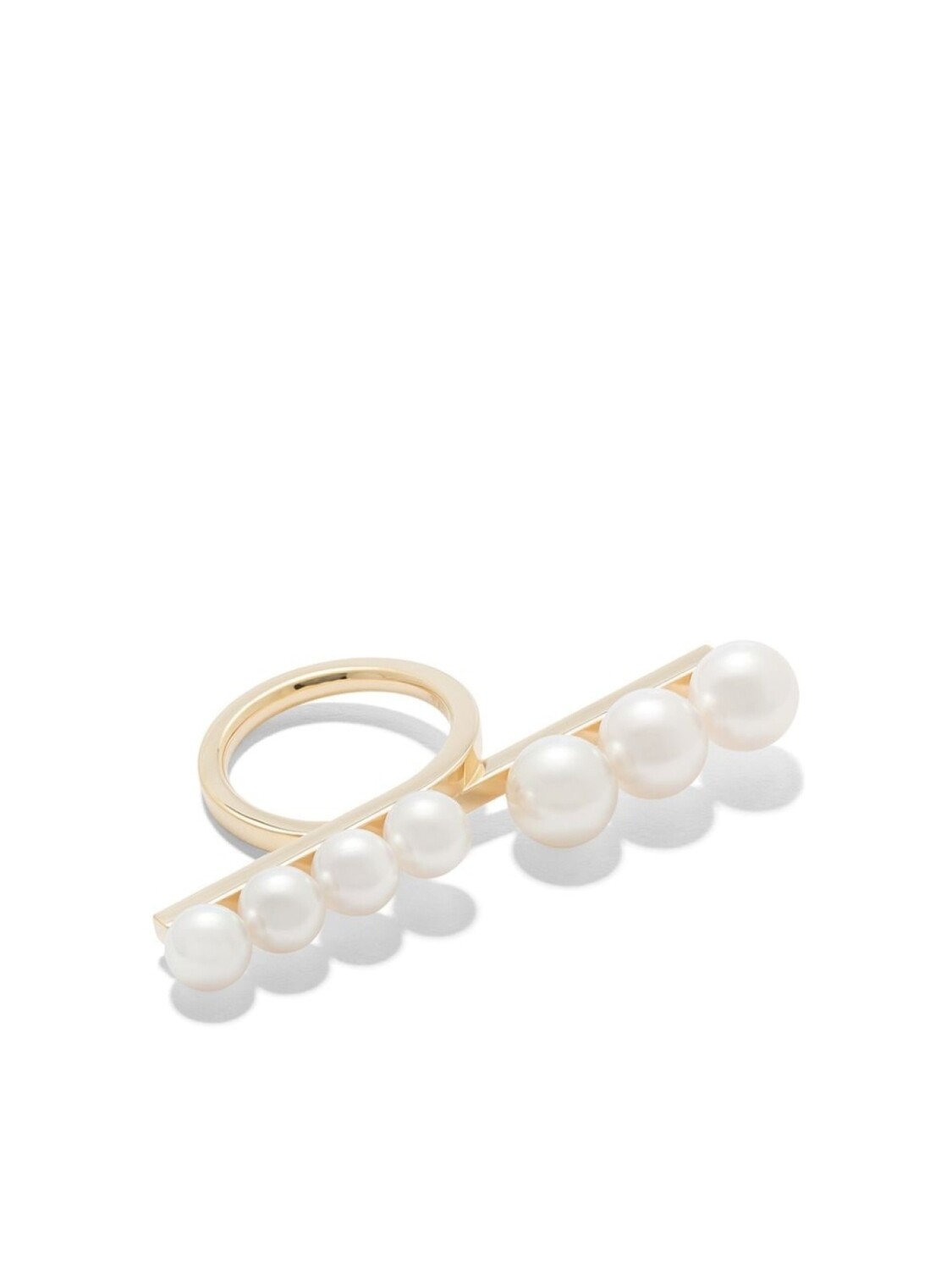 

Кольцо Balance из желтого золота с жемчугом TASAKI, белый