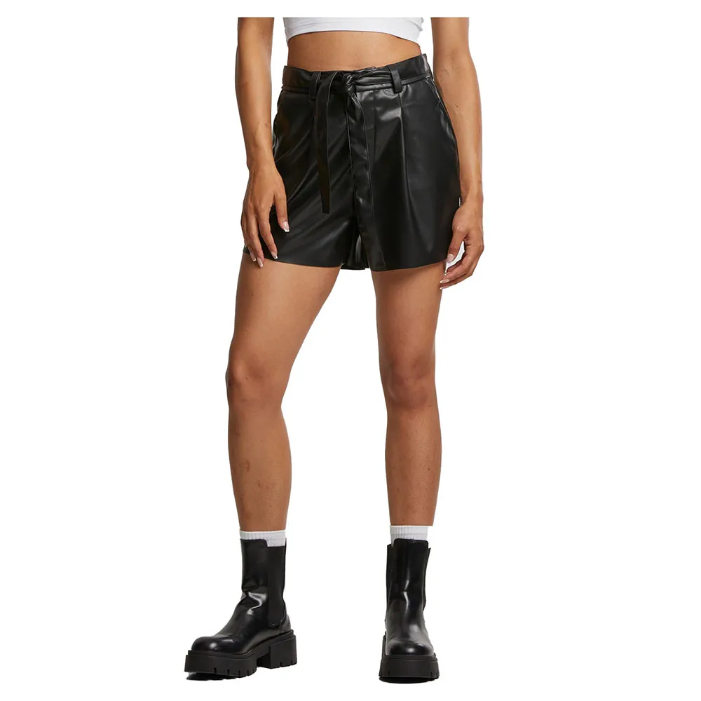 

Шорты Urban Classics Synthetic Leather, черный