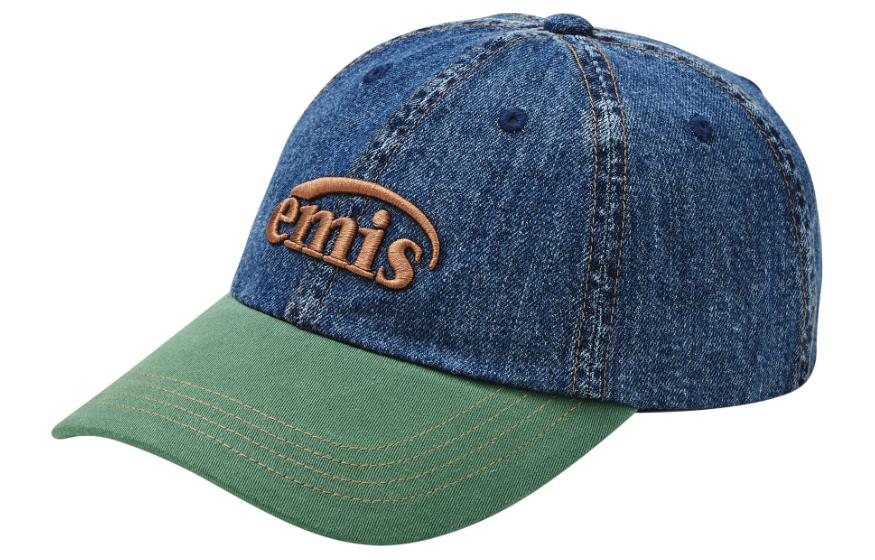 

Emis Хлопковая джинсовая бейсболка унисекс сине-зеленая, Blue/Green