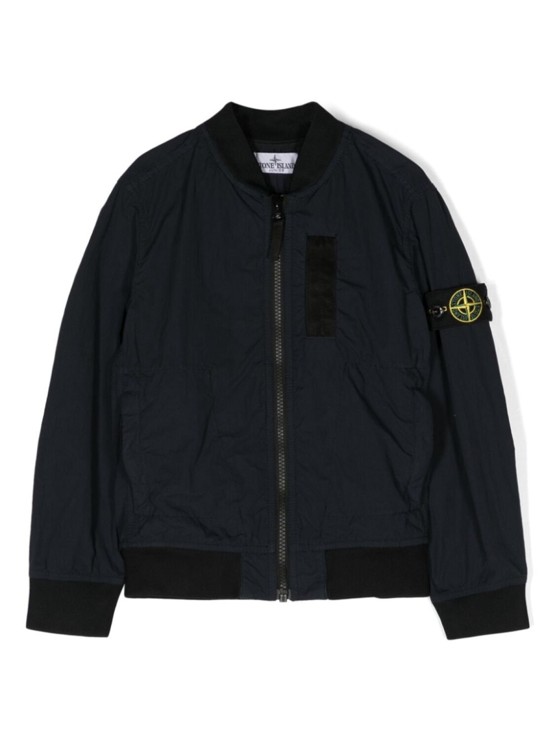

Stone Island Junior бомбер с нашивкой Compass, синий