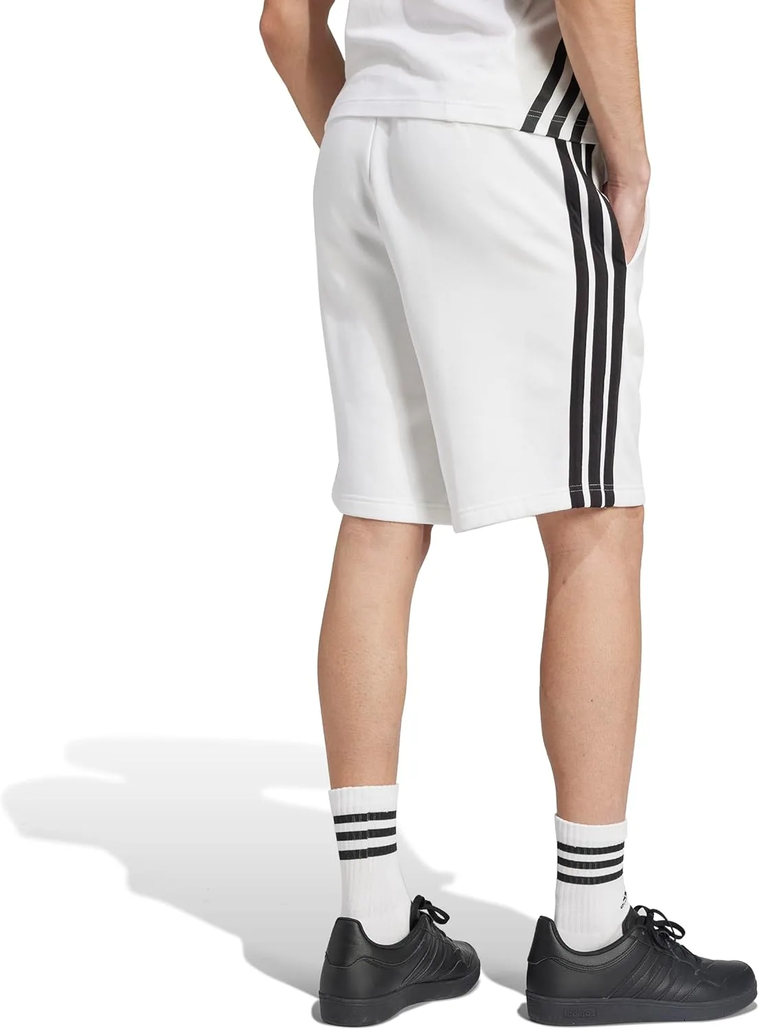 adidas Essentials 3-Stripes Fleece шорты 9 дюймов — фото 3