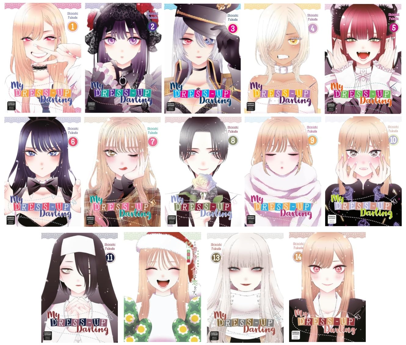 

My Dress-Up Darling Series 14-Book Ultimate Collection Set (Vol.1 to Vol.14) - A Romantic Cosplay Comedy Manga Series (generic)
