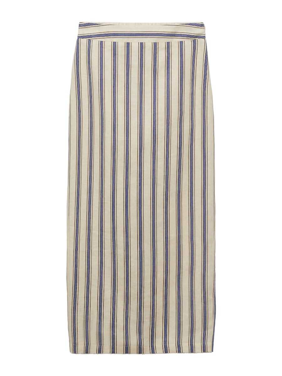 

Макси юбка MANGO, Cream