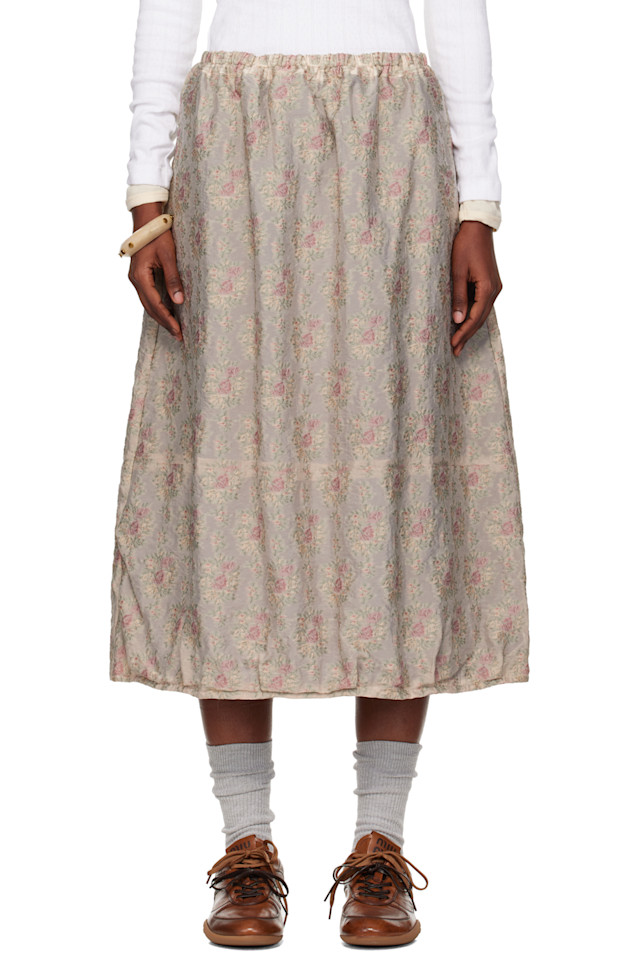 

Needles Бежевая юбка-миди в форме шара