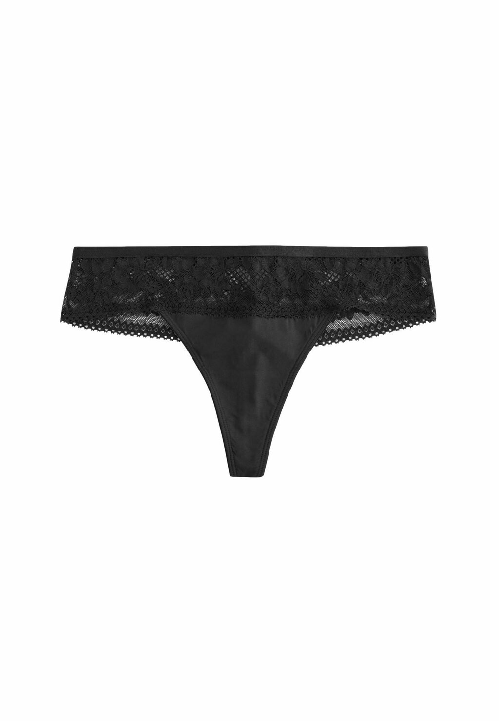 

Стринги MICROFIBRE AND LACE KNICKERS Next, черный