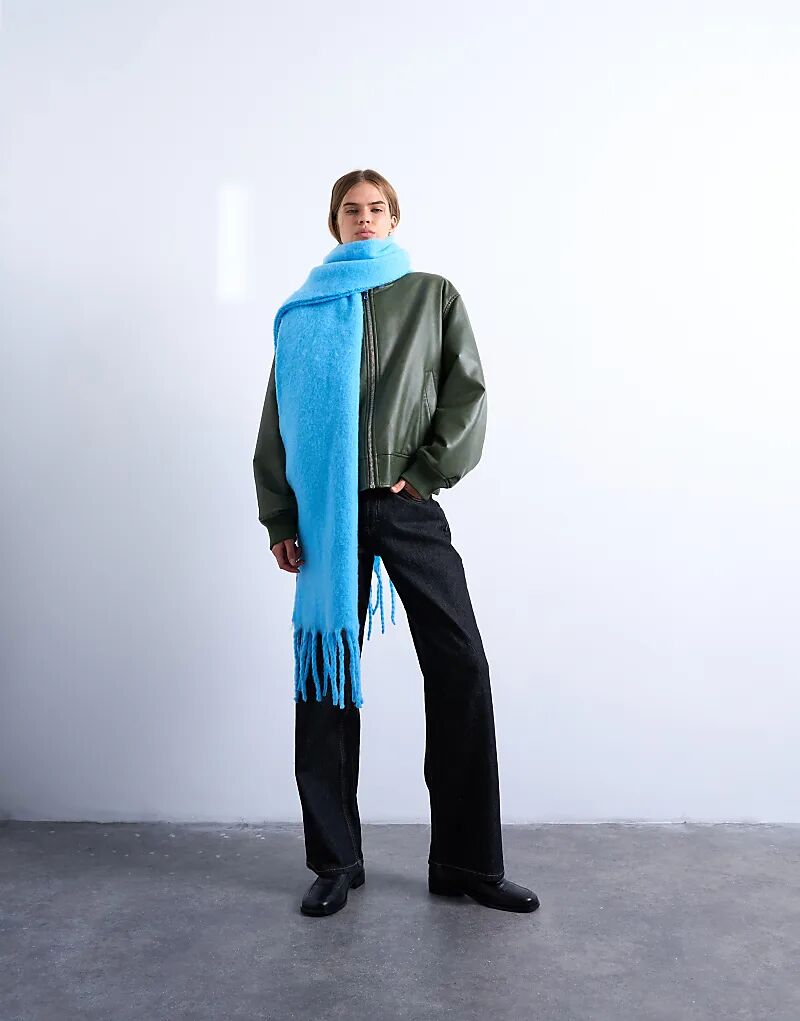 

Шарф-плед Topshop Sydney синего цвета