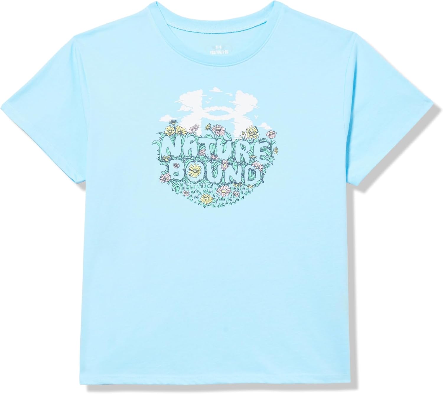 

Under Armour Girls Crewneck, легкая и дышащая футболка для спорта, Stream Nature Bound, Бежевый, Under Armour Girls Crewneck, легкая и дышащая футболка для спорта, Stream Nature Bound