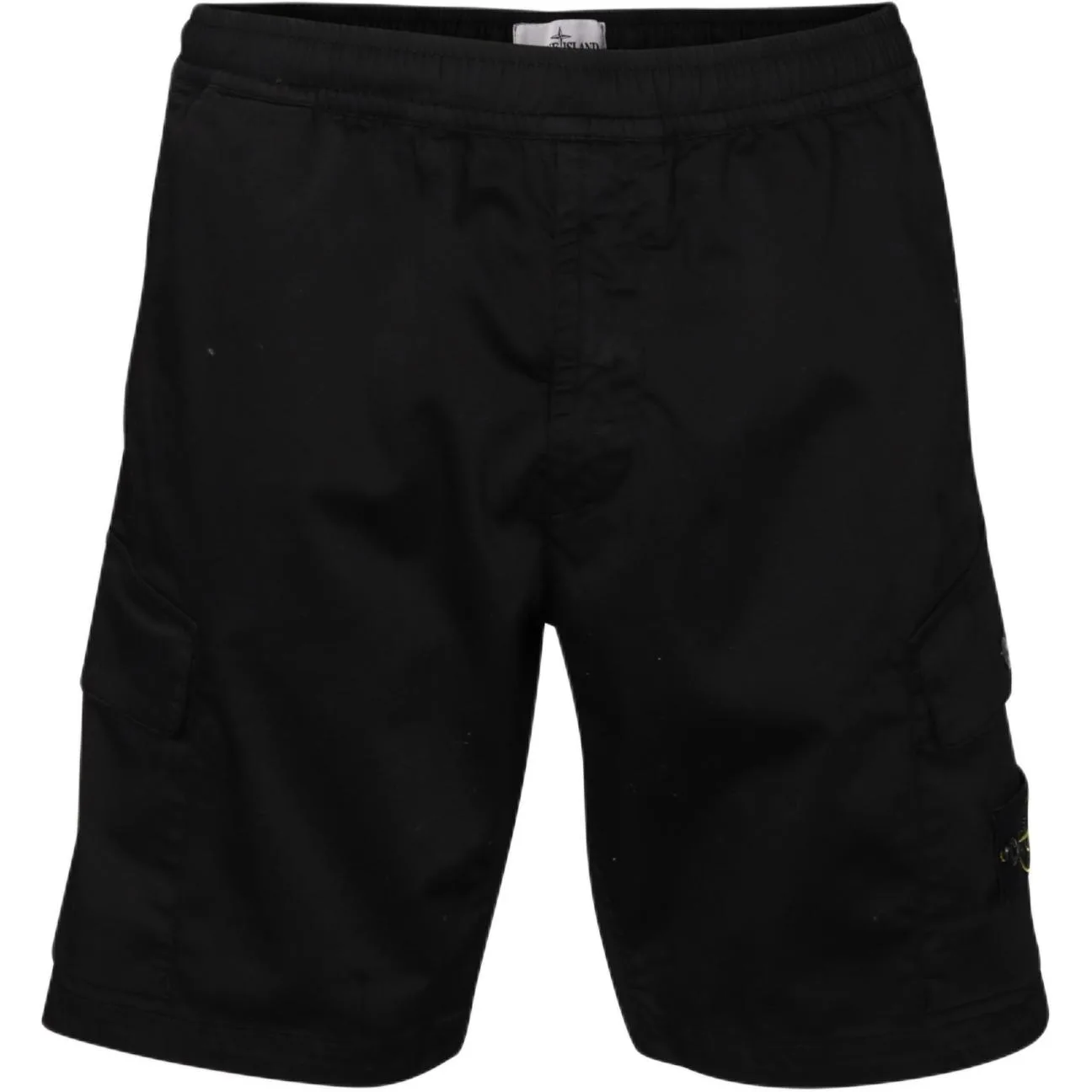 Compass Badge Knee Length Cargo Shorts STONE ISLAND, черный