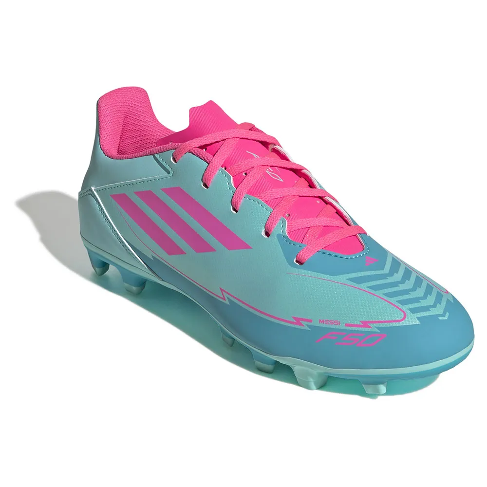 Футбольные бутсы adidas F50 Club Messi FG/MG, синий — фото 4
