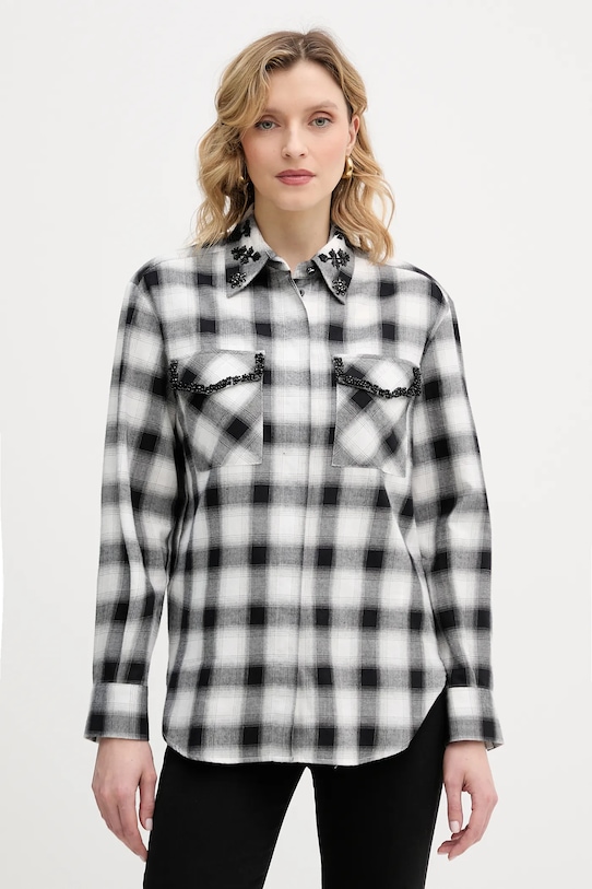 

Хлопковая рубашка iBlues veletta, черный