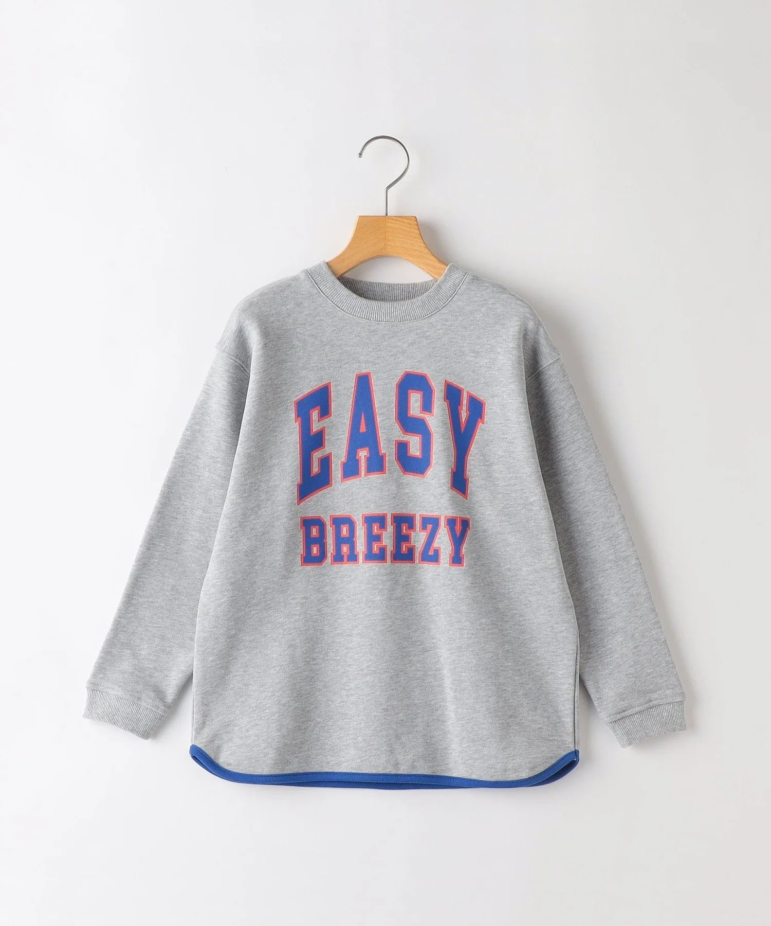 Детская толстовка SHIPS KIDS: 80-90 см / Толстовка с логотипом колледжа Piping, Top Gray