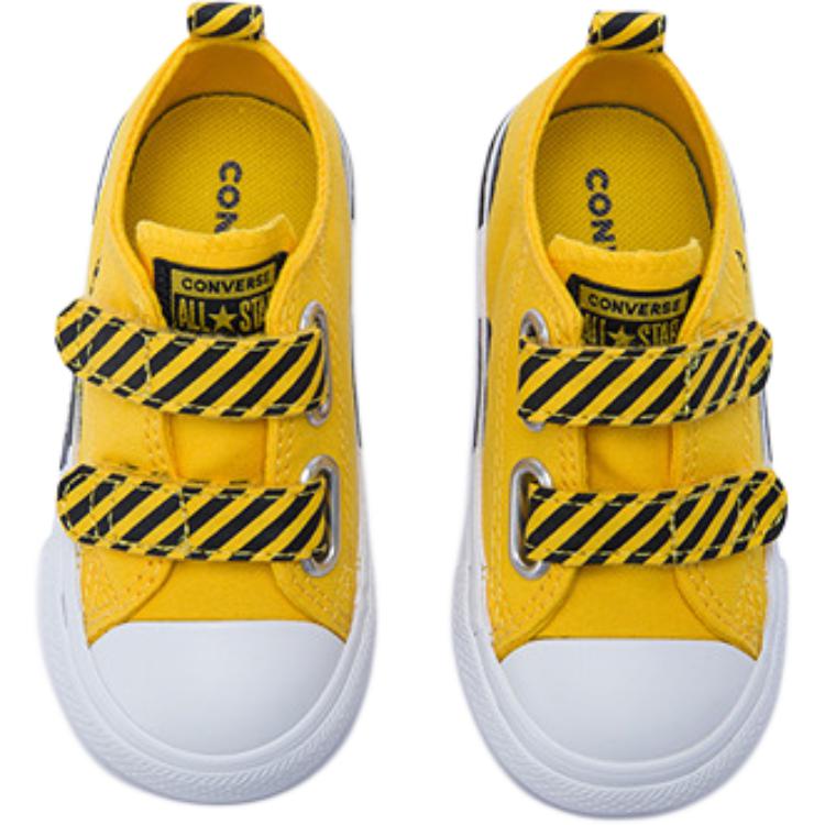 Кроссовки CTAS Abrasion Resistant Shock Absorbers Low Top для малышей Converse, желтый — фото 4
