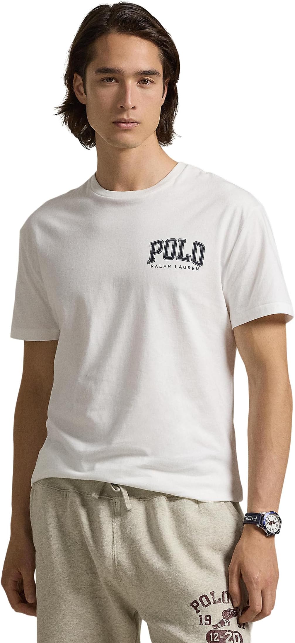 

Футболка Polo Ralph Lauren Classic Fit Logo Jersey T-Shirt, цвет White 5