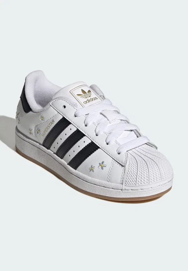 Кроссовки Adidas Originals Superstar II, облачно-белый, основной черный, жевательная резинка — фото 2