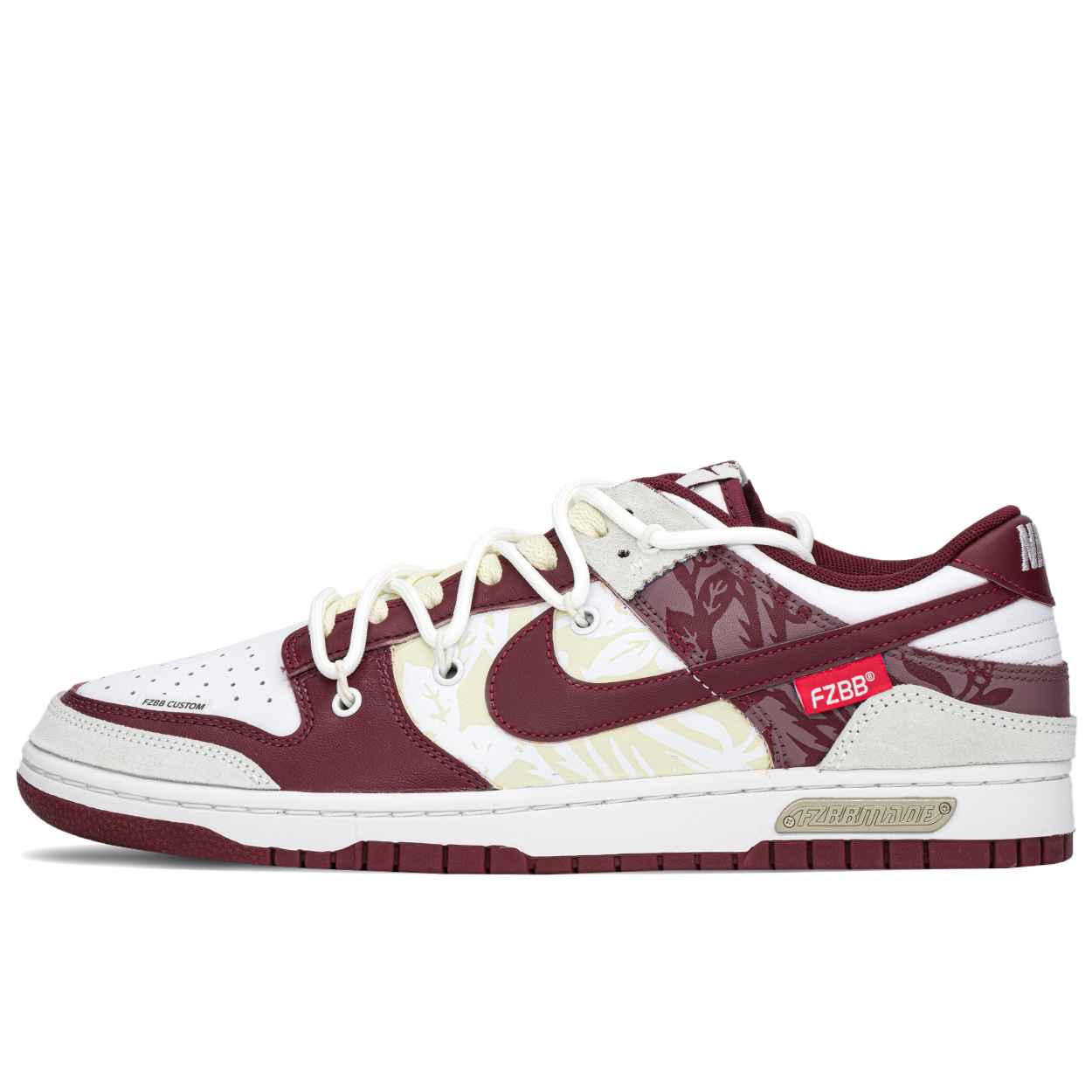 

Кастомизированные кроссовки Nike Dunk Skateboarding Men's, красный