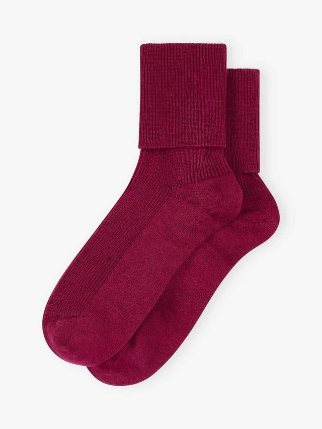 

Богатые носки из кашемира Plain Brora, Mulberry