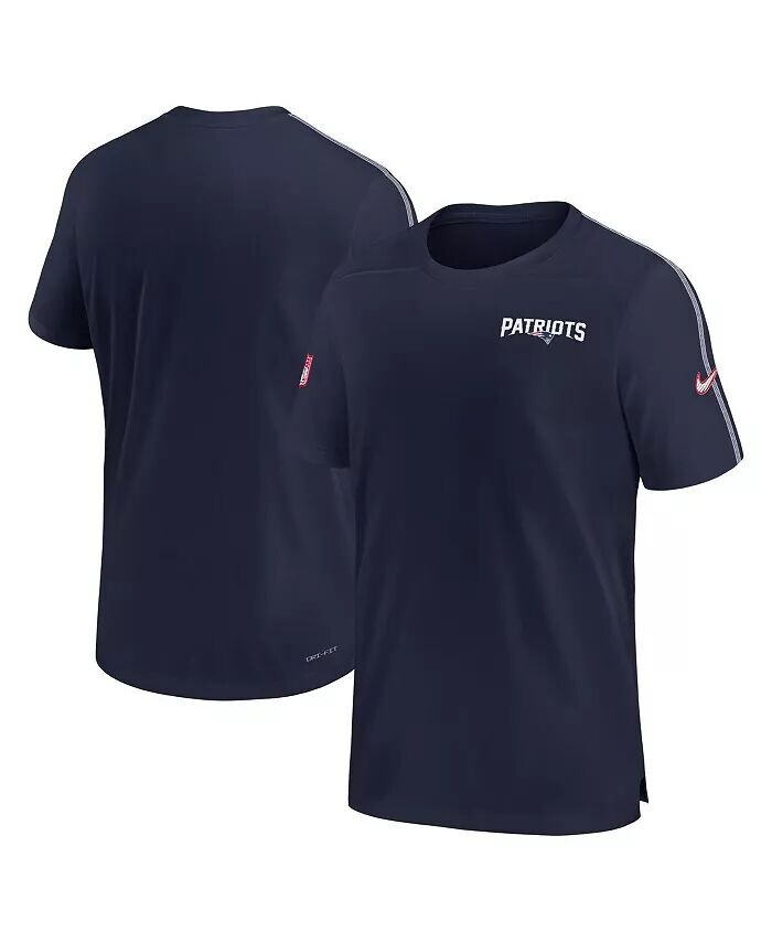 

Мужская футболка Navy New England Patriots 2024 Sideline Coach UV Performance Nike