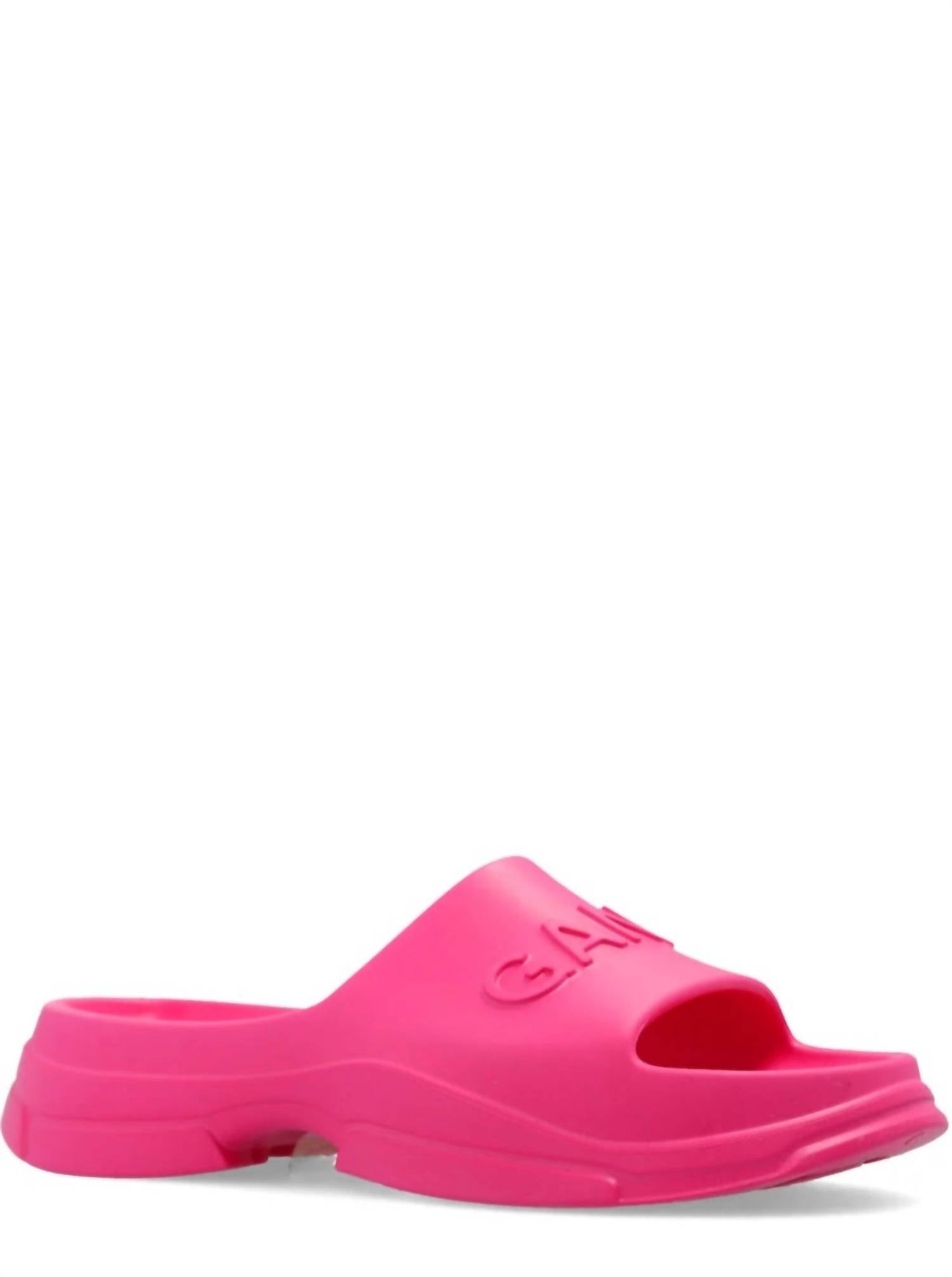 Женские сандалии для бассейна Shocking Pink GANNI