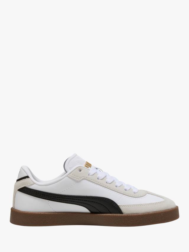 

Детские кеды Club II Era из кожи и замши на шнуровке PUMA, White/Black