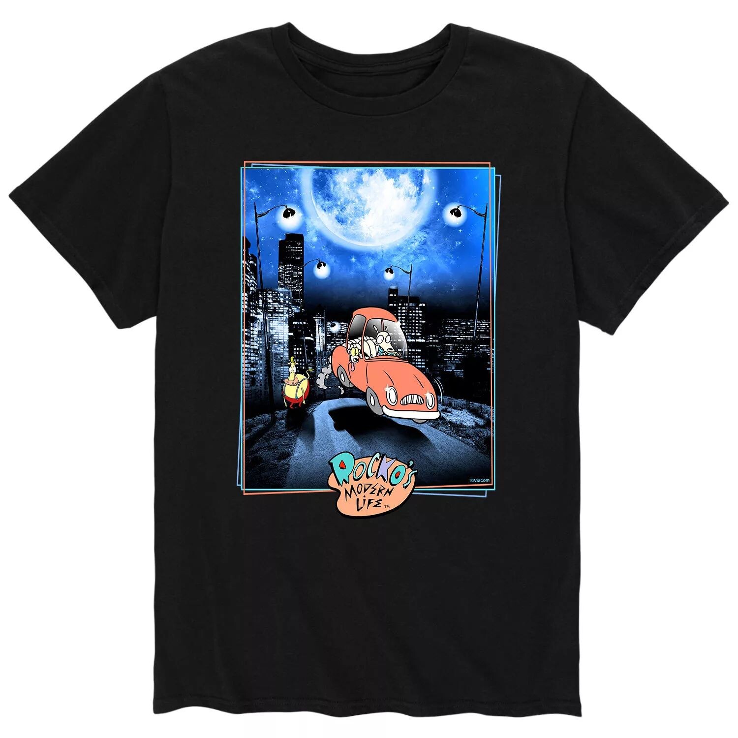 

Мужская футболка Rocko's Modern Life Rocko NightScape Licensed Character