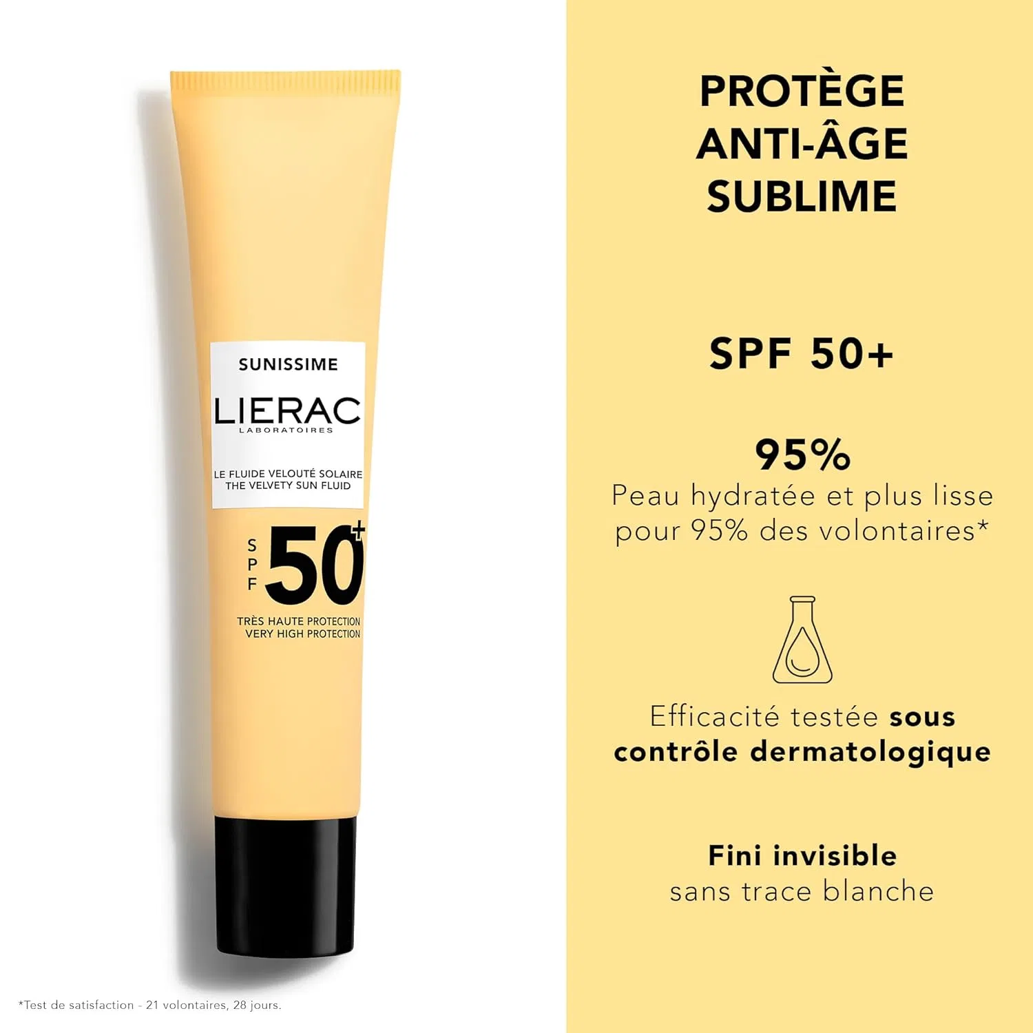 Бархатистый солнцезащитный флюид для лица SPF 50+ «Sunissime» от Lierac Lierac — фото 2