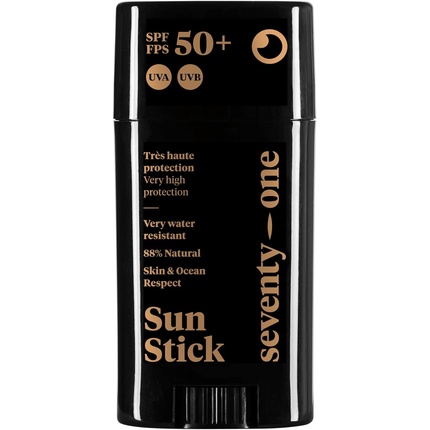 

SeventyOne Percent The Pacha Mama Sun Stick SPF 50+ Vegan Face Sun Stick Очень высокая защита Очень водостойкий UVA 34 88% натуральный Сделано во Франции 15 г