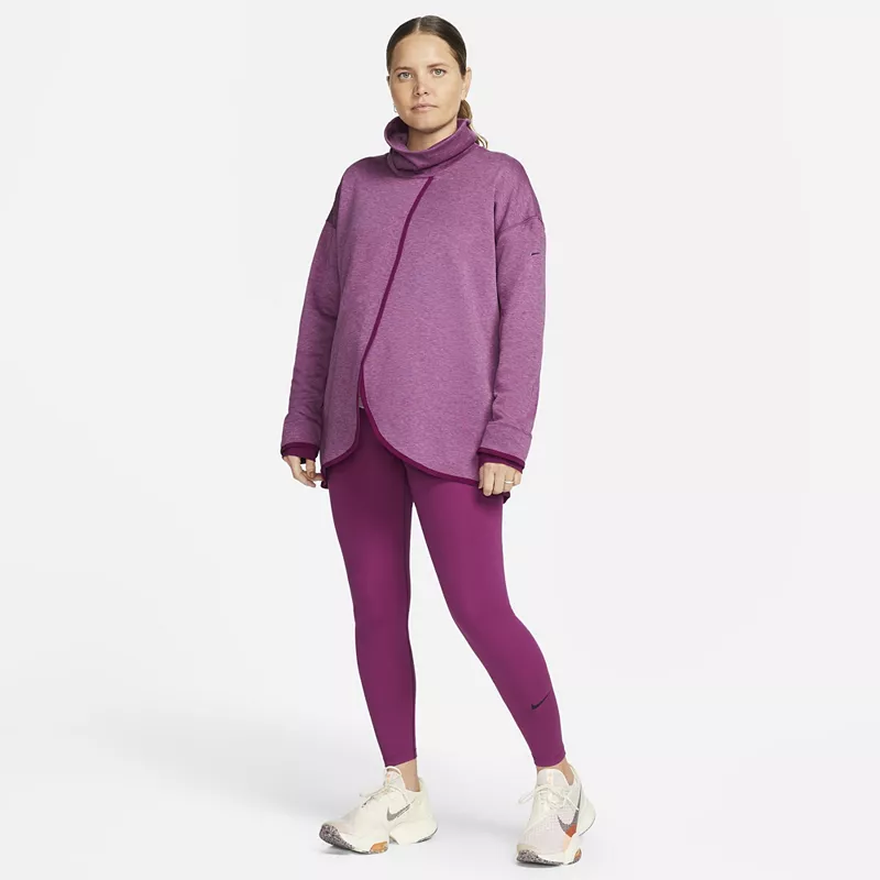 

Женский двусторонний пуловер для беременные Nike, цвет Sangria