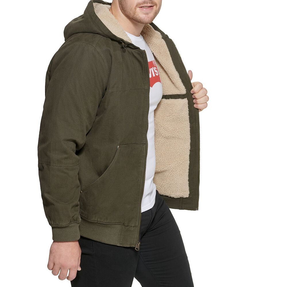 Куртка дальнобойщика Big & Tall Levi's на подкладке из шерпы, цвет Tan — фото 3
