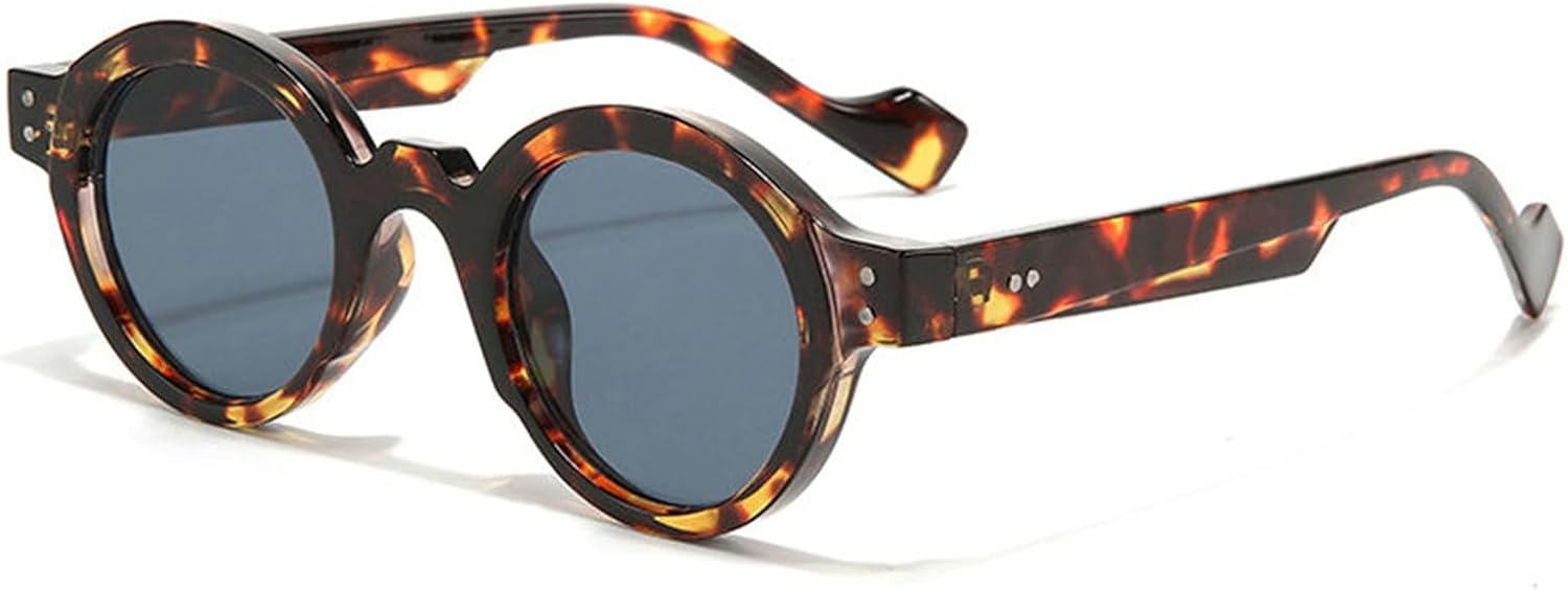 

Мужские круглые солнцезащитные очки Willochra в стиле панк, двухцветные, с защитой от УФ-излучения UV400, ретро, ​​с заклепками, модные женские солнцезащитные очки, C5