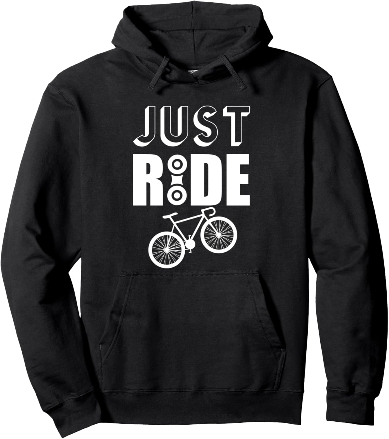 

JustRide - Забавная толстовка для велосипедистов Just Ride, черный