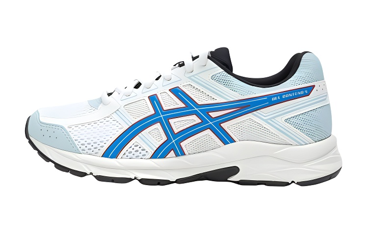 

Низкие кроссовки для бега Gel Contend 4 Rebound с дышащей поддержкой ASICS, белый/синий