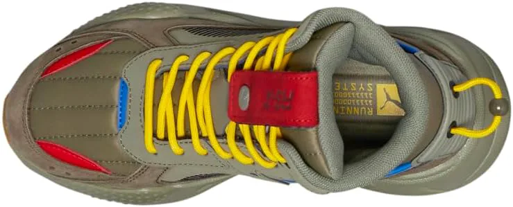 Кроссовки для мальчиков PUMA Kids Rs-X Mid High Повседневные - Зеленые, зеленый — фото 4