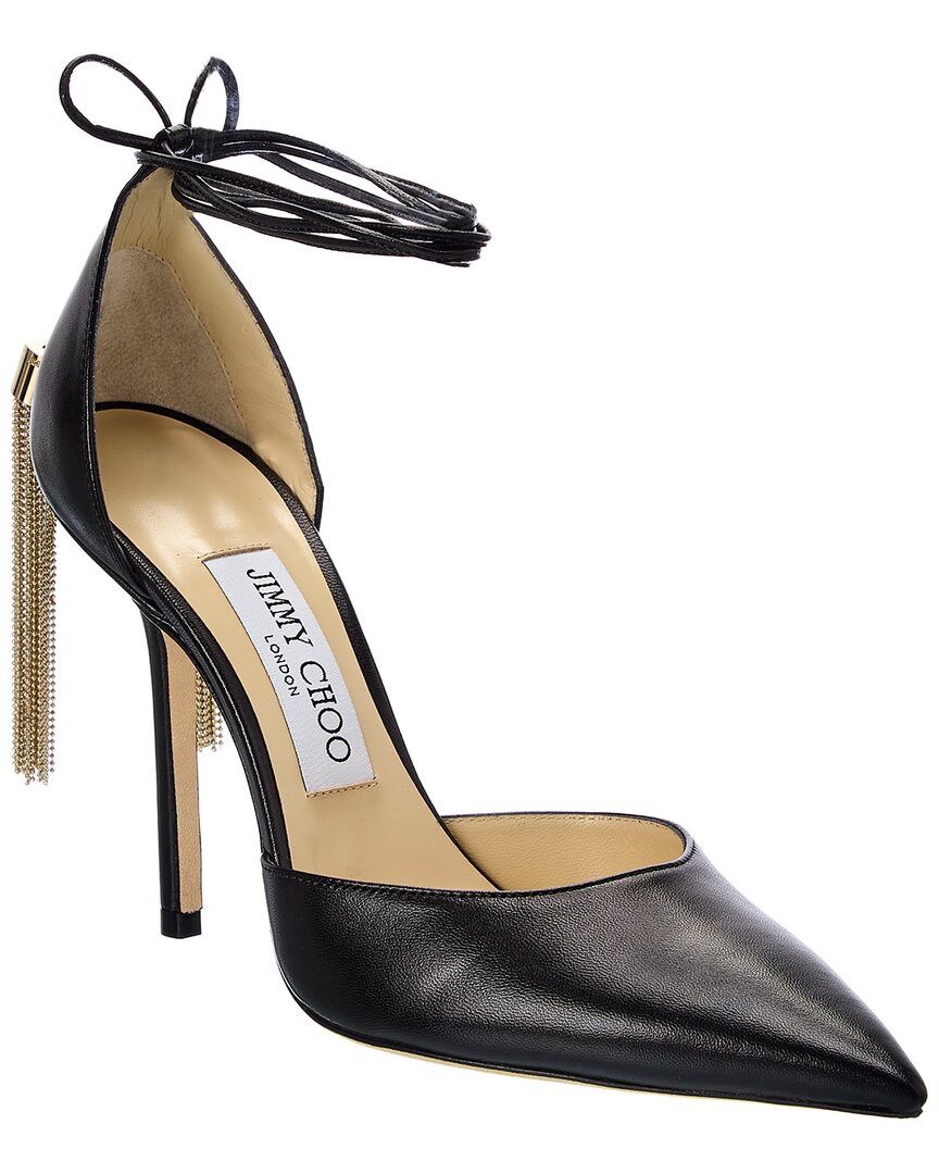 Туфли-лодочки Jimmy Choo Eris 100 из кожи, черный