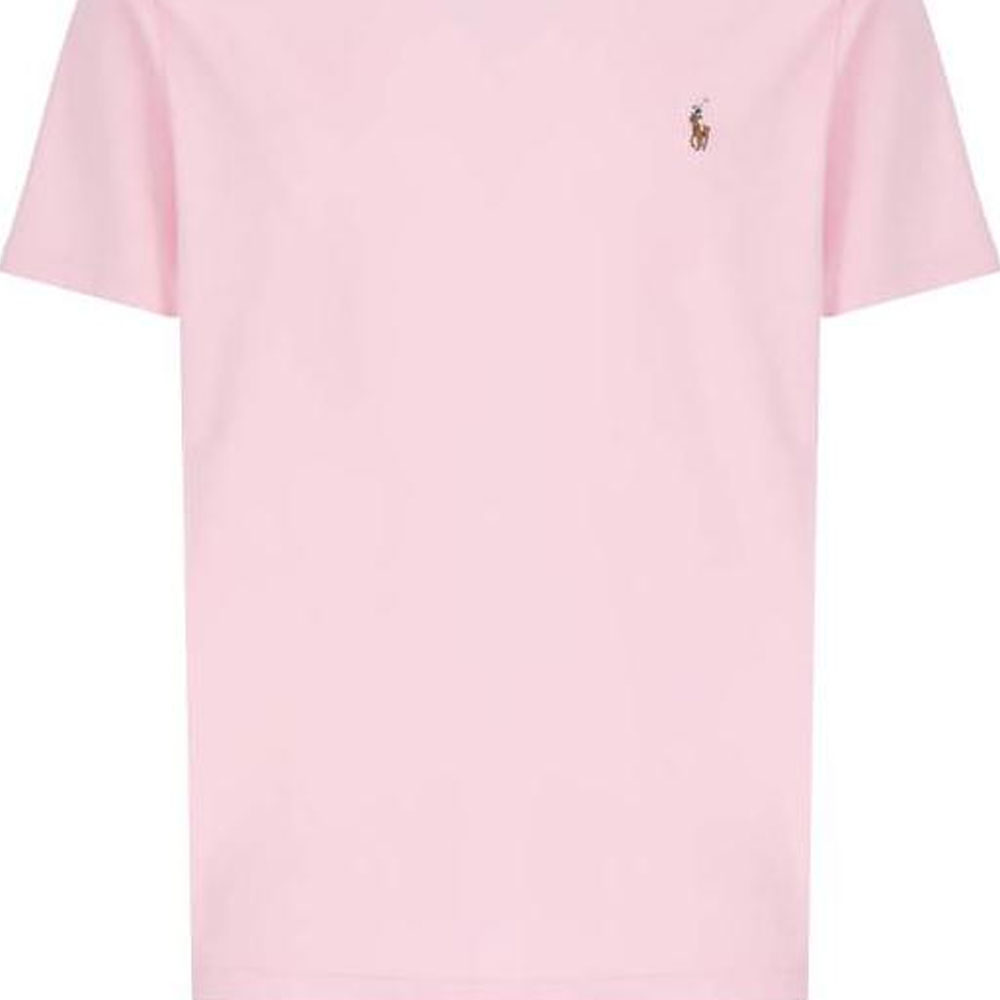 Футболка поло с вышитым логотипом Polo Ralph Lauren, светло-розовый — фото 4