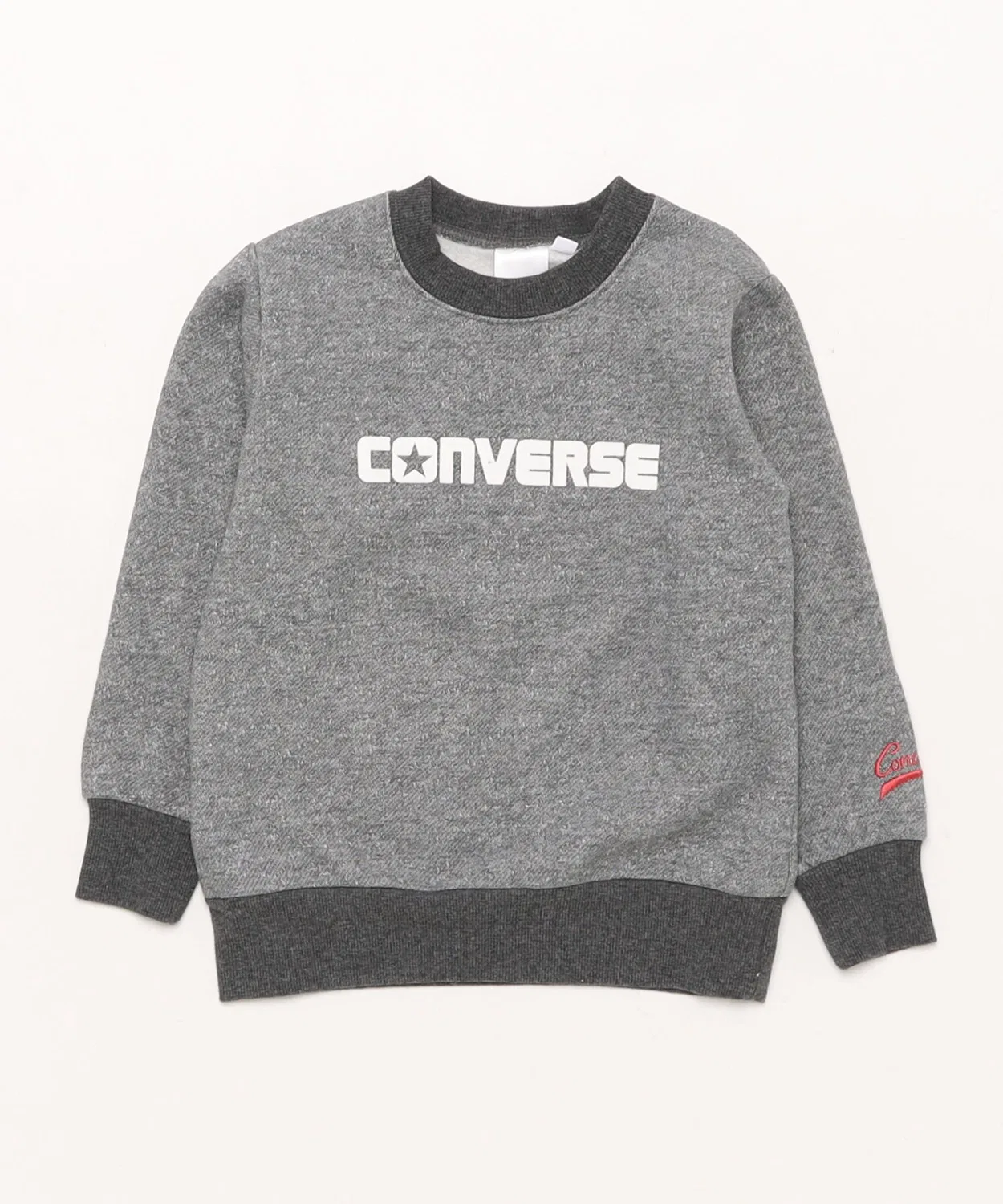 Толстовка с принтом Converse, серая, 110-130 см