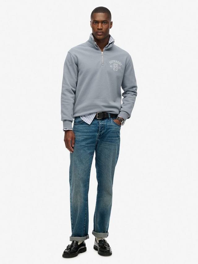 Спортивная толстовка 1/2 Zip, Stone Blue Grey Superdry, Stone Blue Grey — фото 3