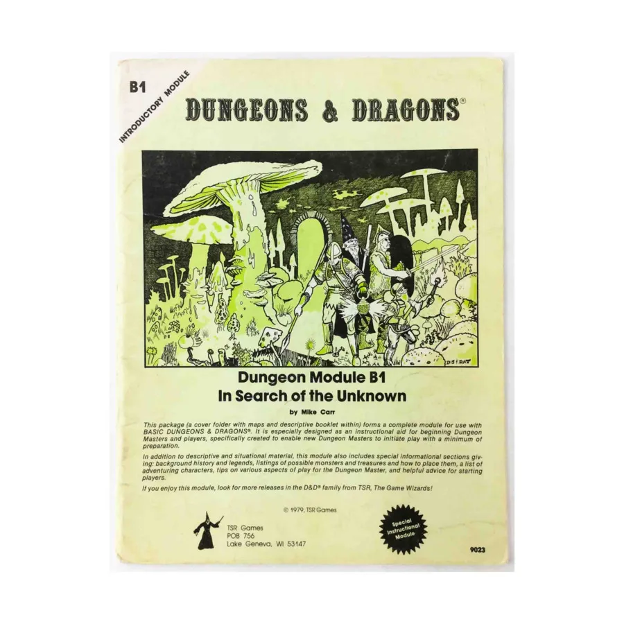 

Модуль In Search of the Unknown (3rd Printing, Pastel Cover), Basic Dungeons & Dragons (Original Edition) - Modules & Adventures - B Series