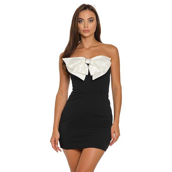 

Платье-футляр без бретелей с бантом для девушек B. Smart